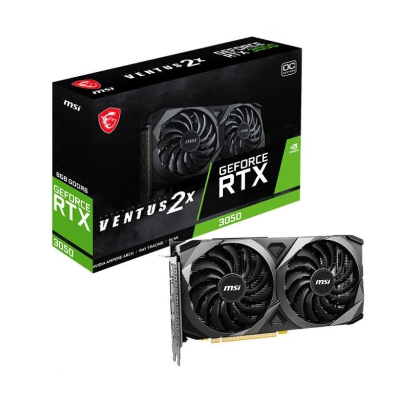 Imagem do produto Placa de Vídeo MSI GeForce RTX 3050 Ventus 2x OC 8GB GDDR6 128 bits em Magazine Luiza